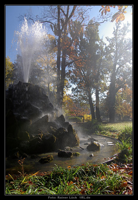 Baden-Baden: Springbrunnen in der Lichtentaler Allee