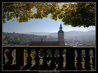 Baden-Baden: Aussicht auf Stadt und Stiftskirche