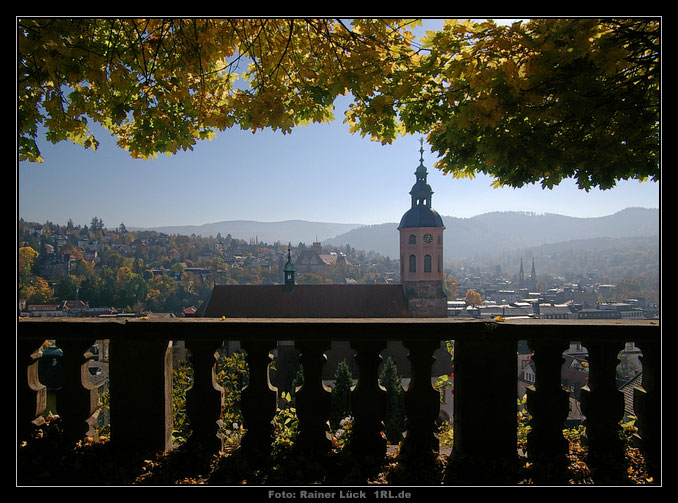 Baden-Baden: Aussicht auf Stadt und Stiftskirche