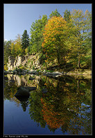 Herbst an der Murg, Hochformat