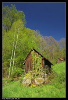 Heuhütten am Murgtalwanderweg