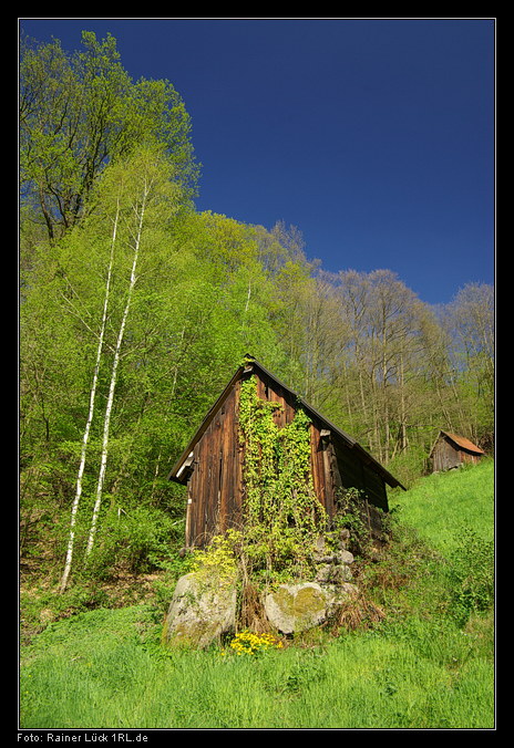 Heuhütten am Murgtalwanderweg