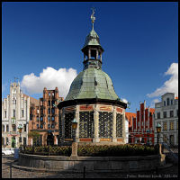 Die Wasserkunst am Marktplatz Wismar